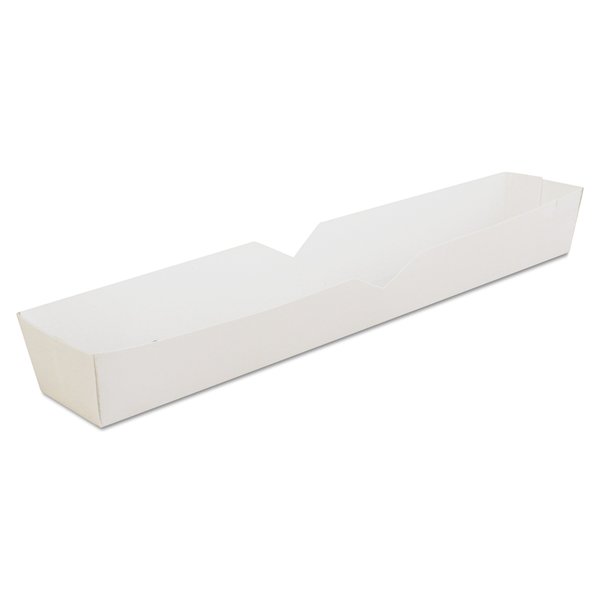 Sct Hot Dog Tray, White, 10 1/4 x 1 1/2 x 1 1/4, Paperboard, PK500 SCH 0711